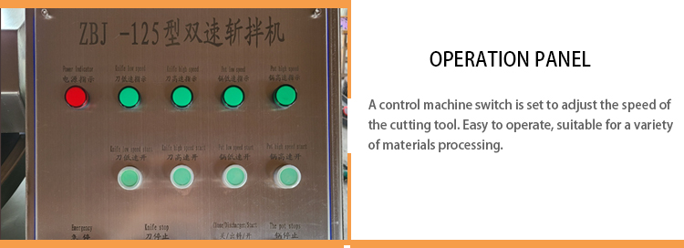 Meat chopping and mixing machine